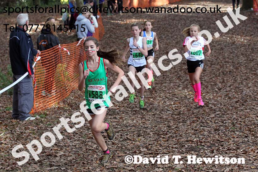 Girls under-13s National Cross Country Relays. Photo: David T. Hewitson/Sports for All Pics